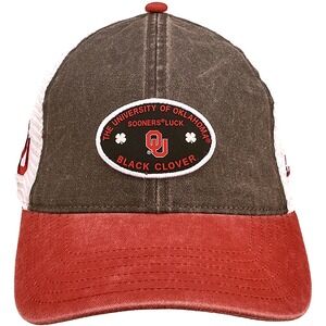 Black Clover Mens University of Oklahoma Retro Trucker Snapback Cap NEW